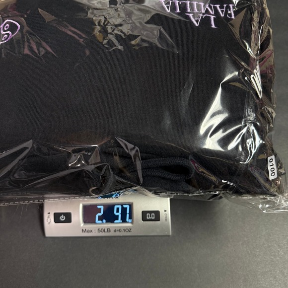 LA Familia Black Tie Dye Hoodie Sweatshirt Jogger Pants Set: Y2K, Streetwear - Picture 7 of 7